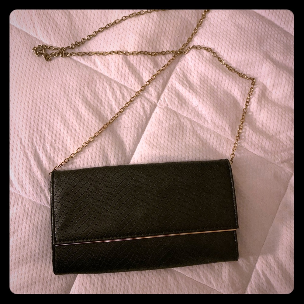 Black clutch purse